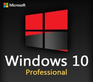 Image of a Windows 10 Professional key displaying software activation options and features.